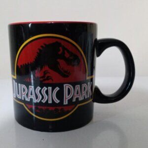 Universal Studios! Jurassic Park! 20oz Black! Ceramic Camper Coffee Cup Mug!